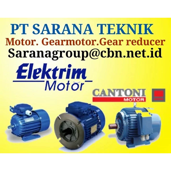 PT SARANA TEKNIK CANTONI Electro Motor merk Elektrim