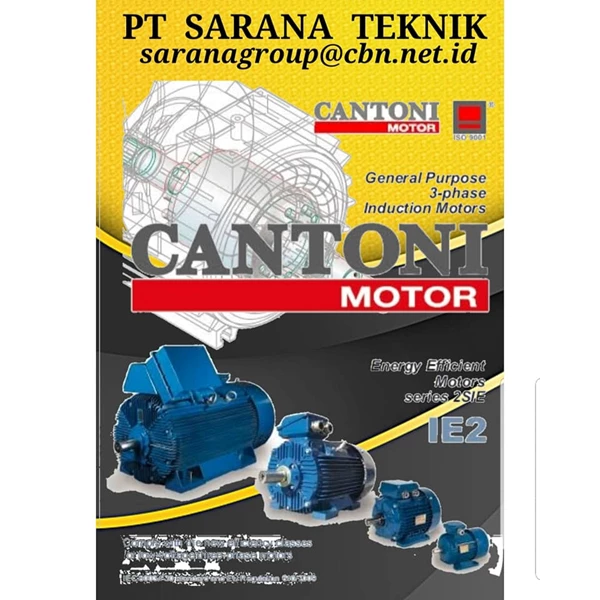 PT SARANA TEKNIK ELEKTRIM MOTOR  CANTONI EX POLANDIA  MOTOR IEC 